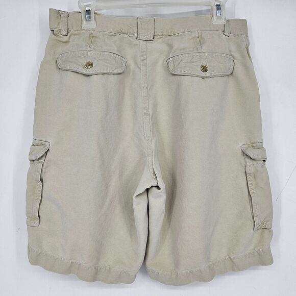 Tommy Bahama Cargo Shorts Mens 33 Relax Silk Flat Front Tan Casual Preppy - Picture 7 of 12